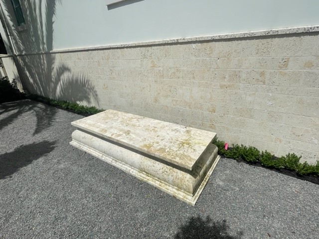 Dominican Coral Stone - Wall Cladding and Bench